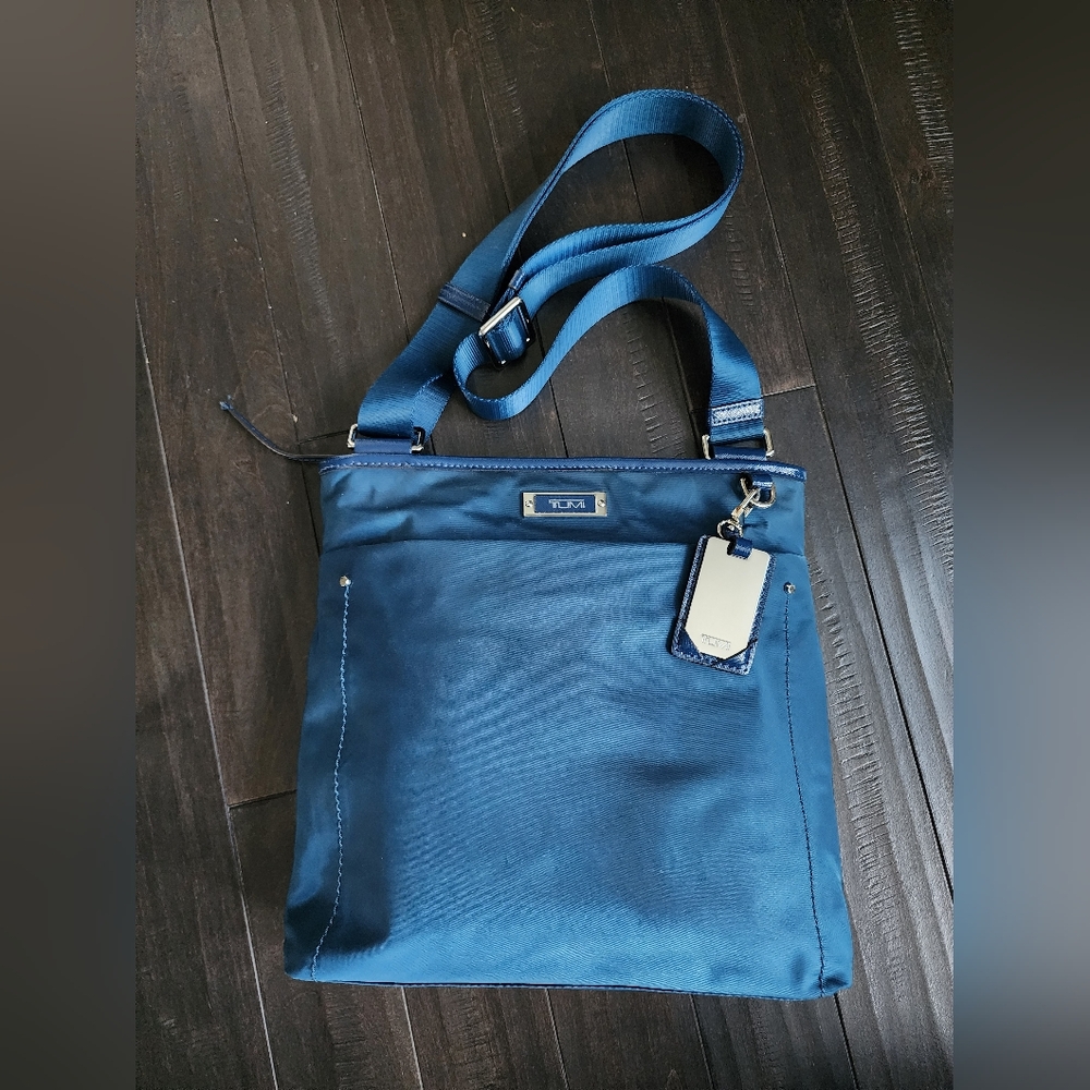 Tumi Navy Shoulder Bag